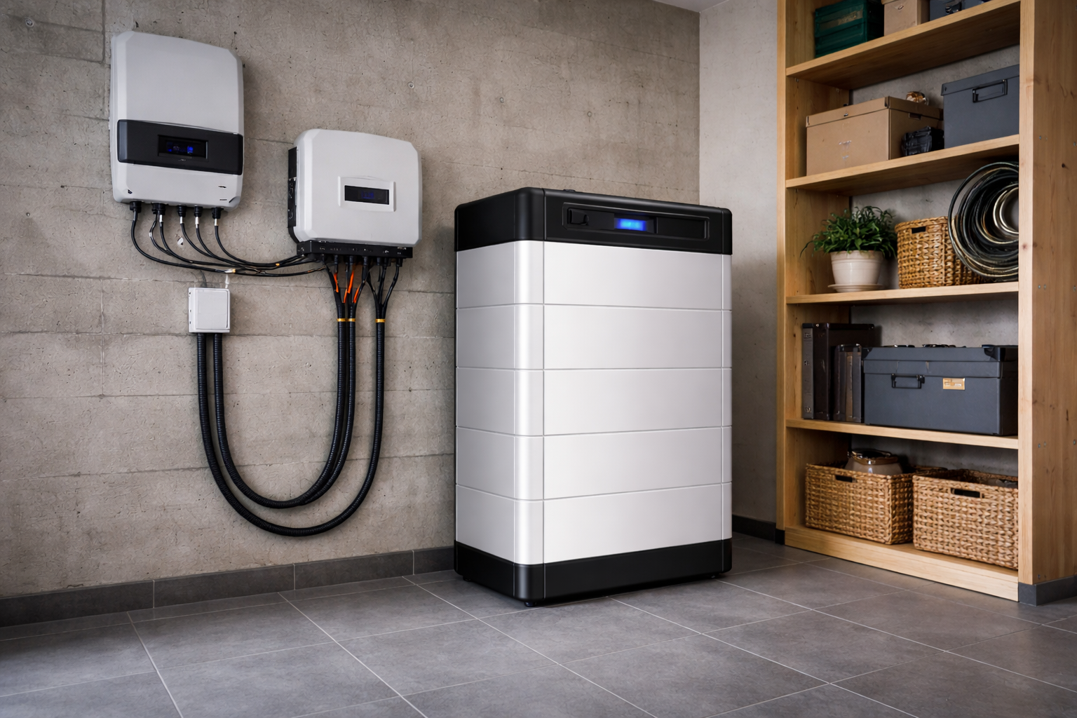 Magazyn energii w pomieszczeniu technicznym – przykład instalacji