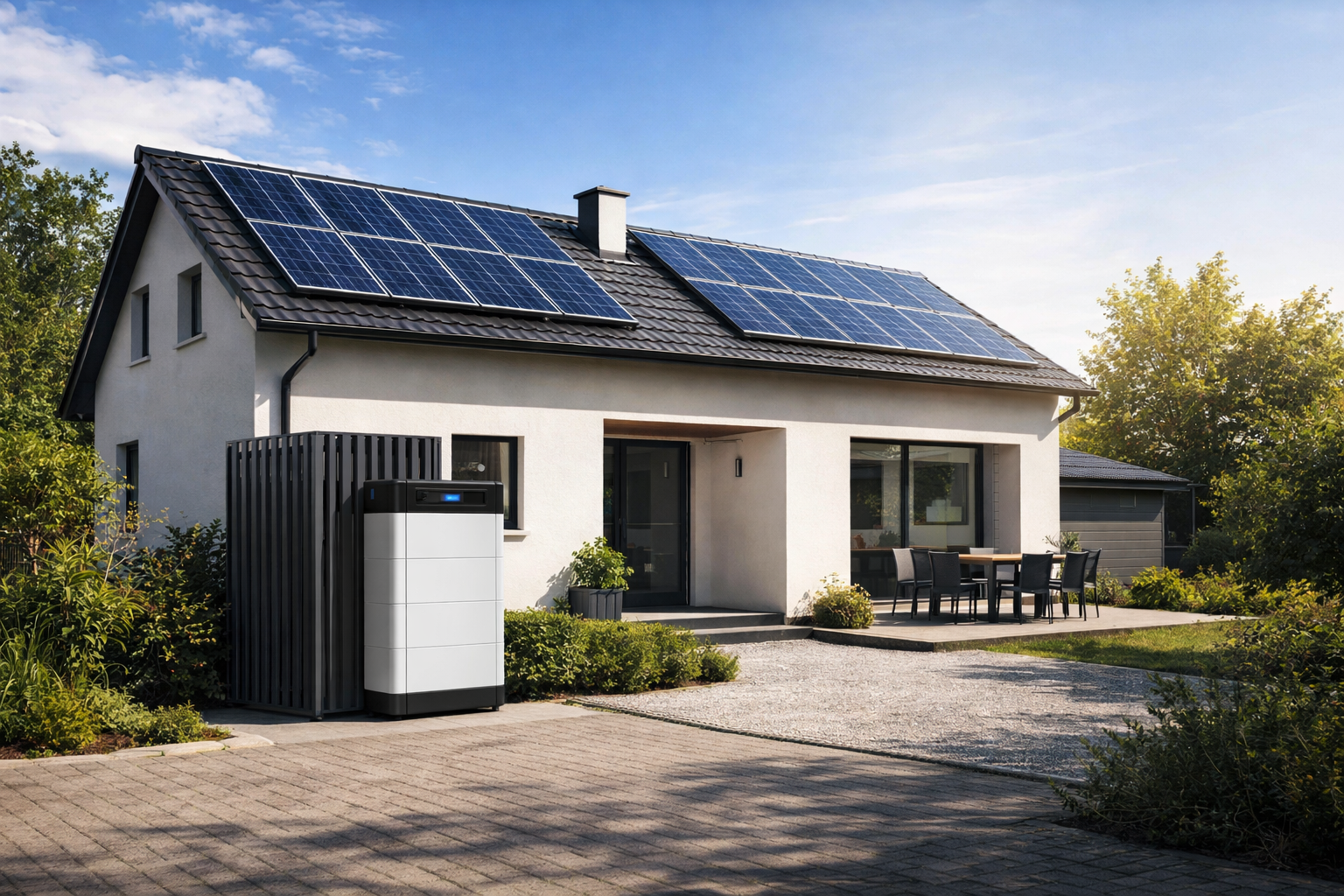 Przykładowa realizacja magazynu energii – dom z fotowoltaiką