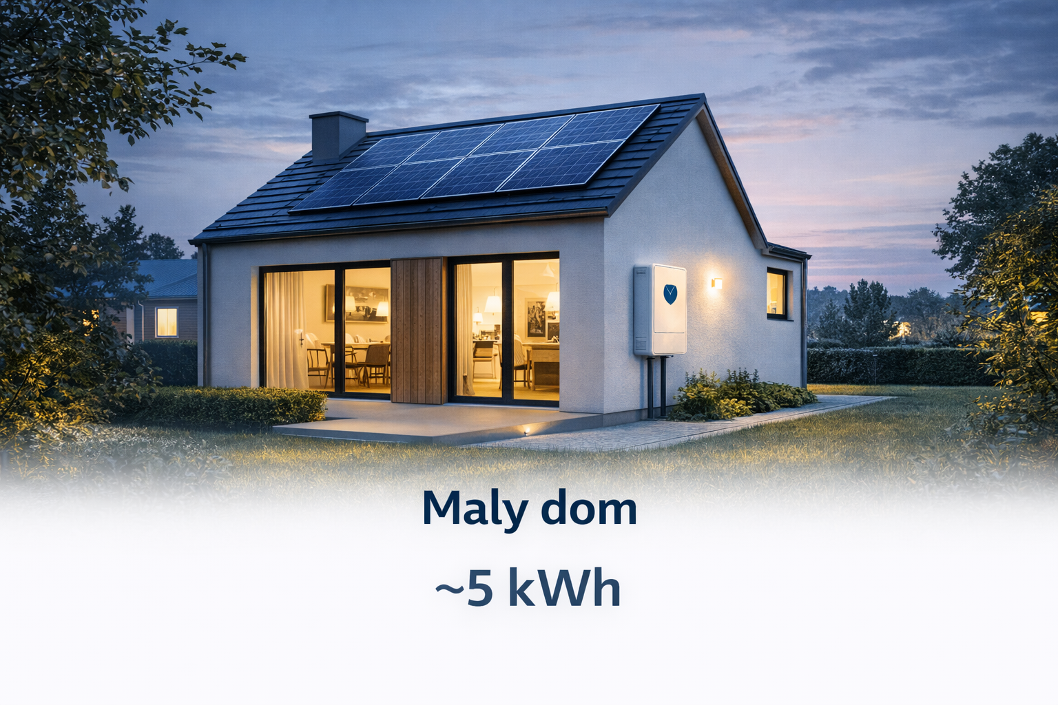 Mały dom – orientacyjnie około 5 kWh